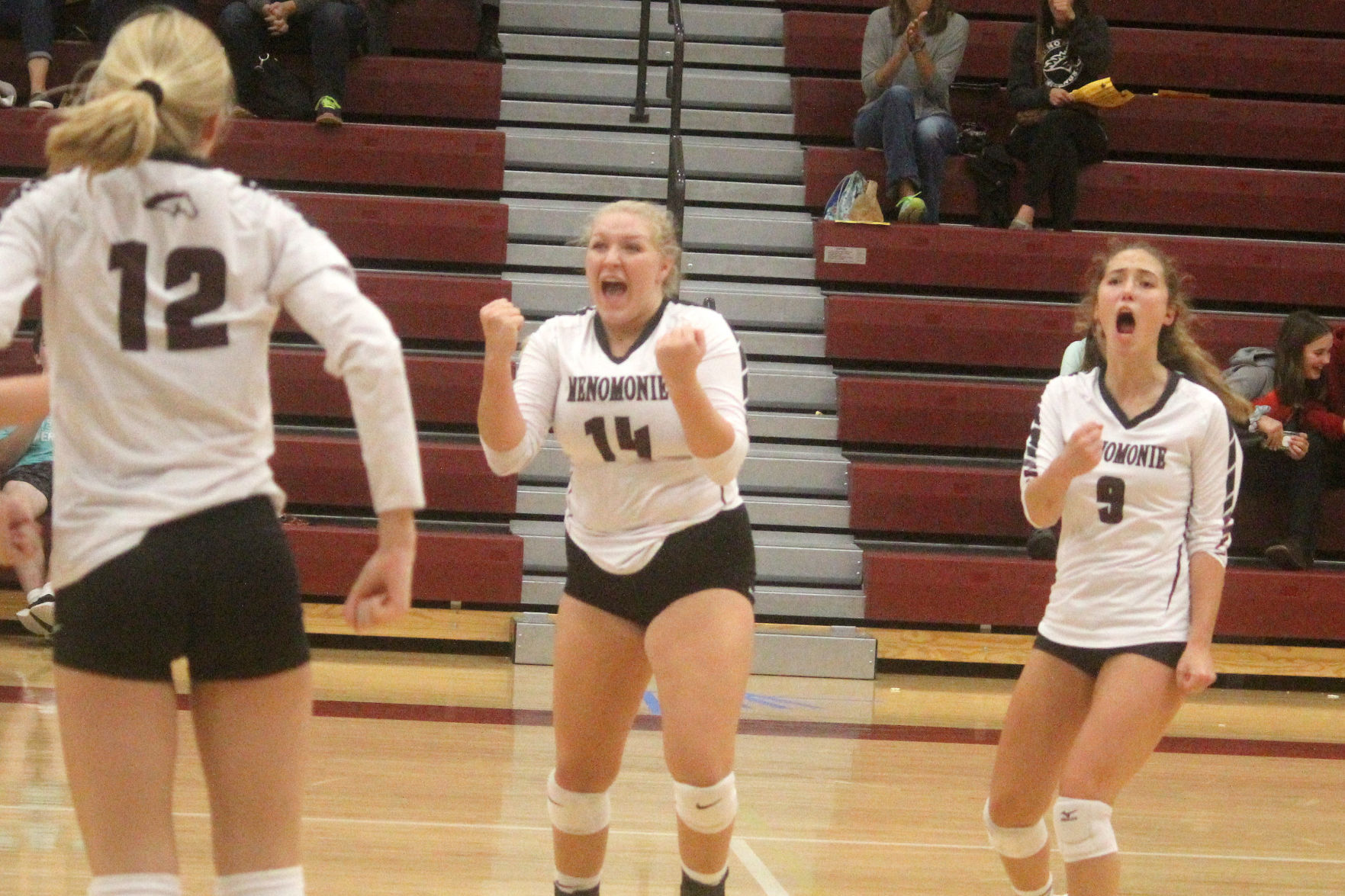 Chippewa Falls at Menomonie volleyball 9-12-19